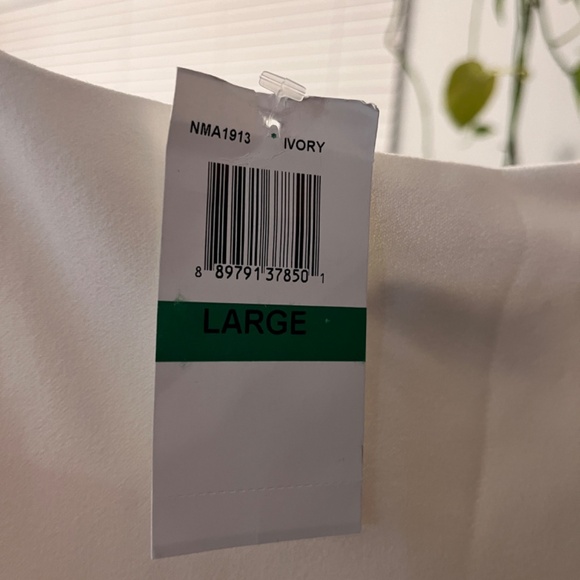 Nookie Lust One-Shoulder Gown Ivory Maxi Dress $339US Size L Made In Australia - Picture 10 of 14